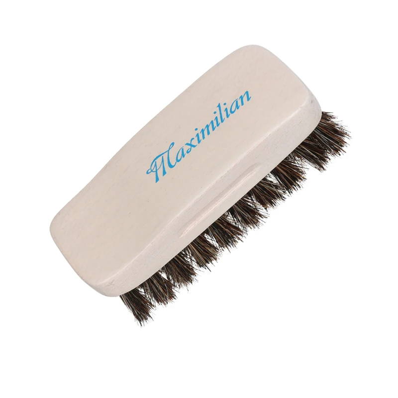 Factory Wholesale Custom Logo Wood Sneaker Shoe Cleaning Brush Horse Hair Wooden brush for Leather Shoe