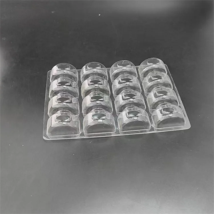 Transparent plastic chocolate tray  for display custom PVC PET clear plastic chocolate tray