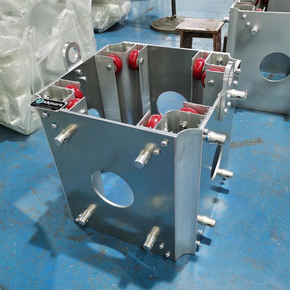 Kkmark F34 12 Inch Square Lighting Box Aluminum Truss Roof Tower System Ground Support Sleeve Block