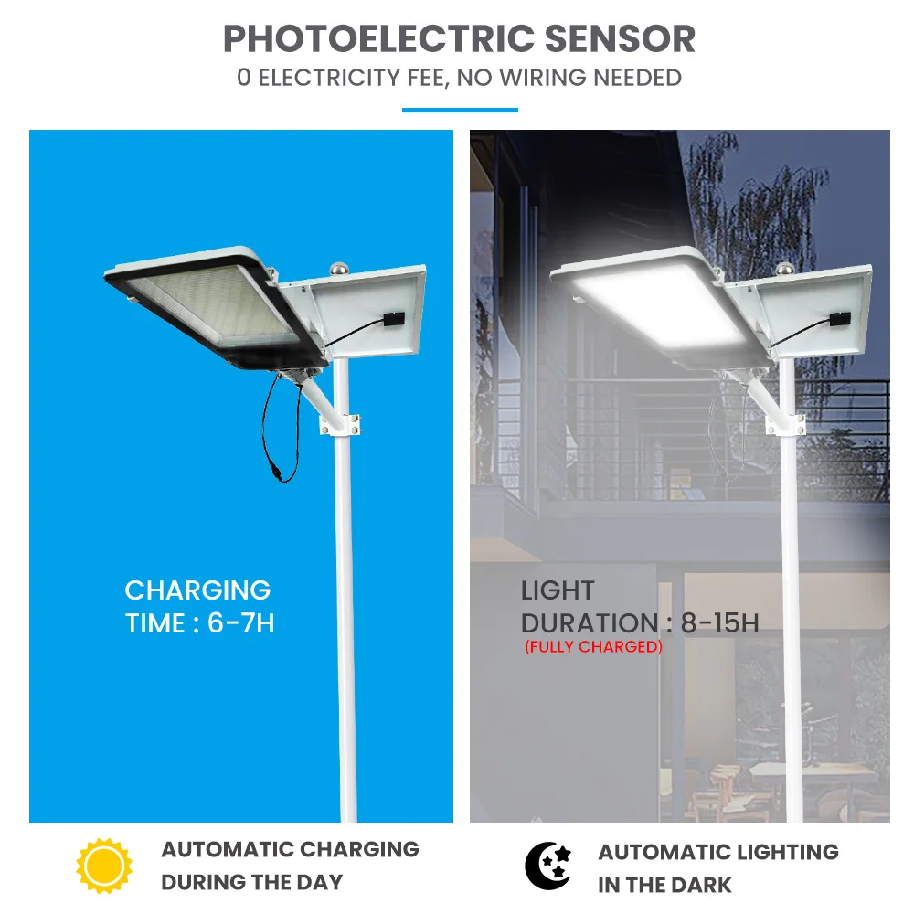 Competitive Price Aluminum Solar Power Outdoor Split Outdoor Street Light Solar 150w 300w LED Solar Street Light