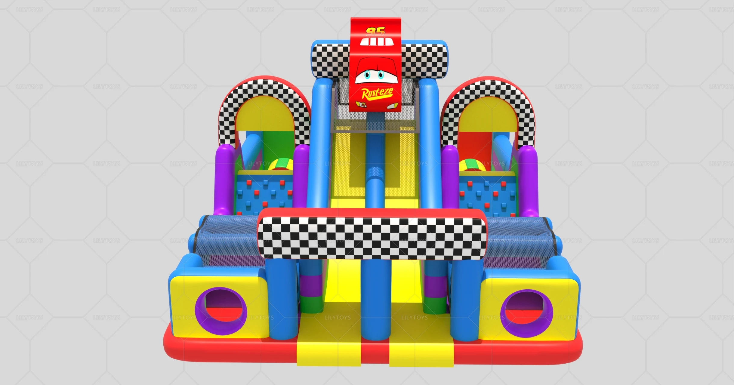 Wholesale Custom Giant Commercial Inflatable Assault Course Kids Fun Run Race Inflatable Obstacle Course For Kids