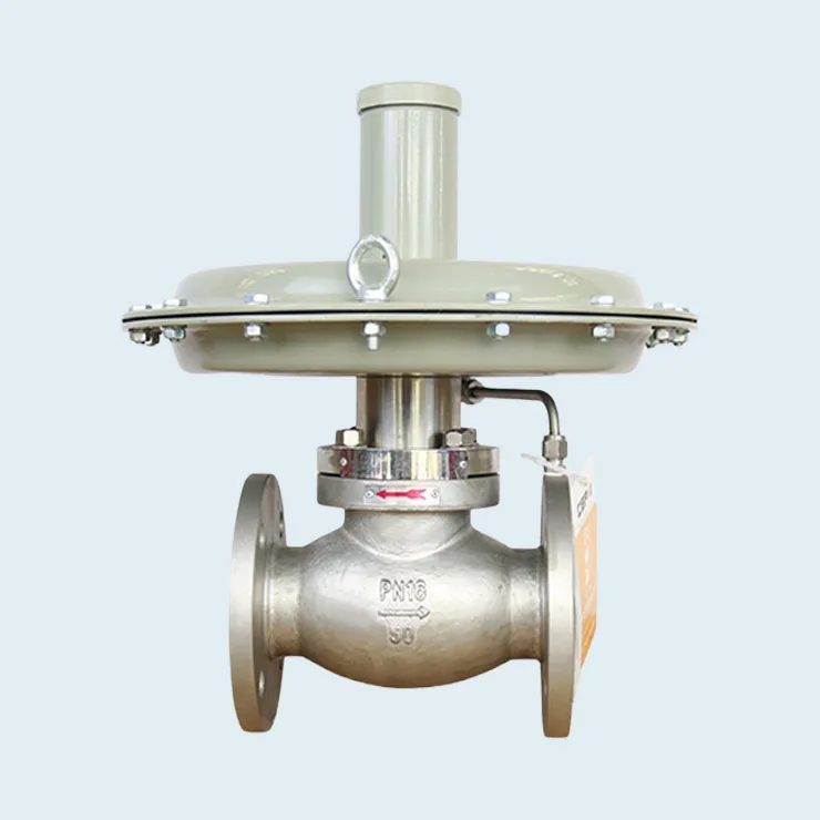 4in Dn50 Cast Steel Class150 Flange Self Operated Pressure Regulator For Natural Gas Pressure Regulators For Compressed Air