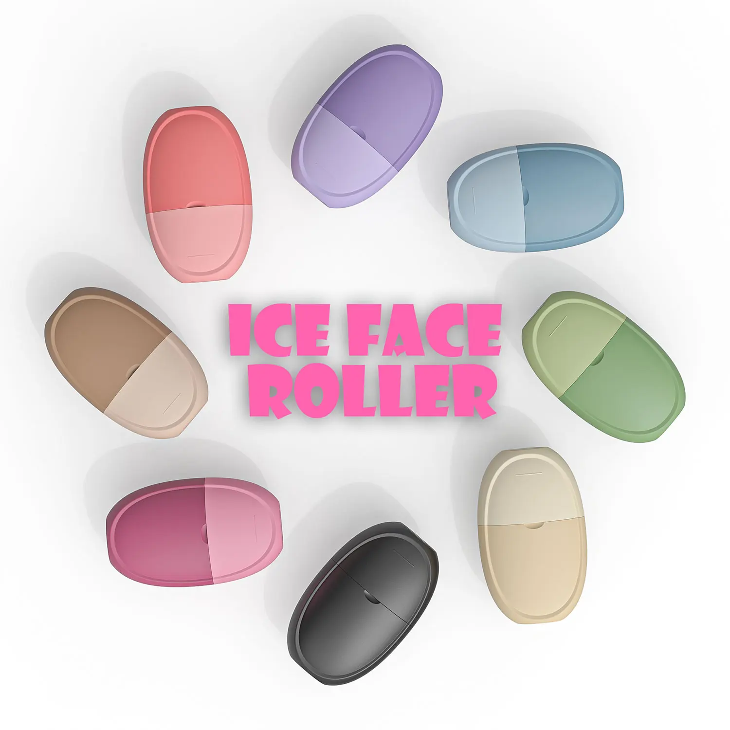 Mini silicone ice cube face ice roller massage roller tool for Face Cooling Mold