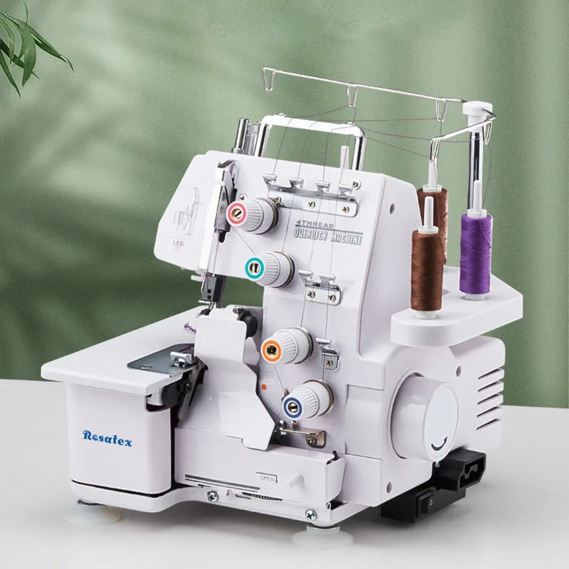 Rosatex Rs-434D High quality mini household automatic overlock sewing machine 4 thread high speed