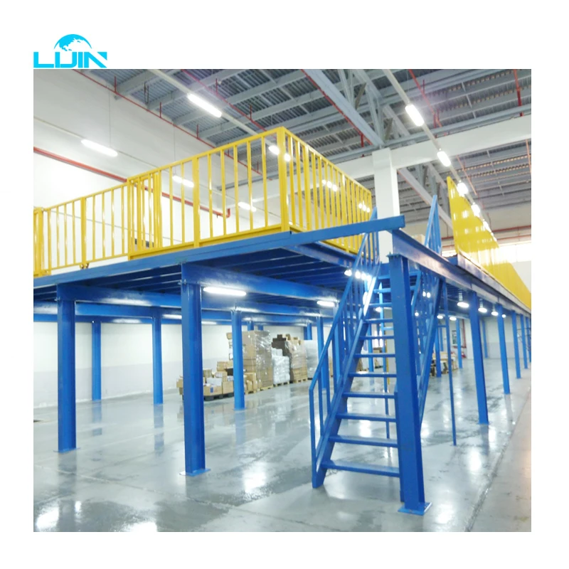 Industrial Heavy Duty Multi-tier Warehouse Rack Steel Mezzanine Floor Storage Racking Systems Manufacture Factory