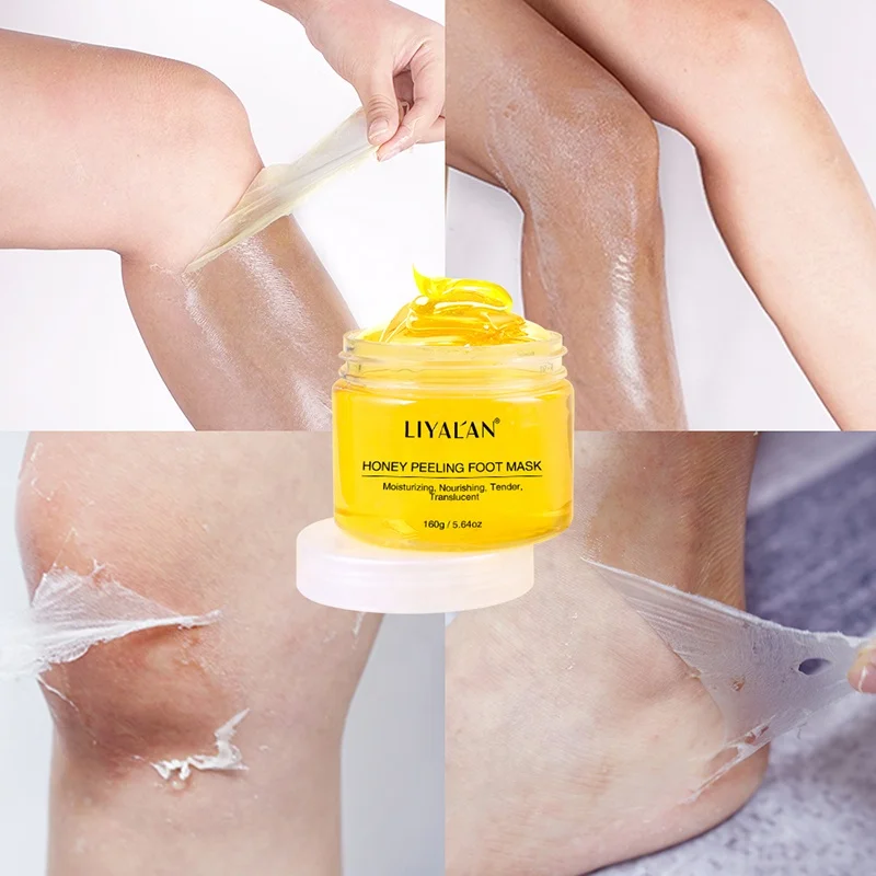 Custom LOGO Private Label Hand Exfoliating Cream Foot Dark Skin Whitening Moisturizing Natural Honey Peeling Mask
