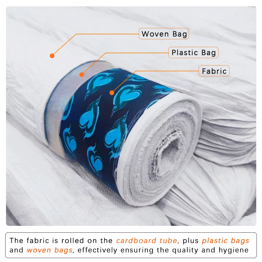 Custom Printing Service Digital Printing fabric Polyester 290T Twill Oxford Laminated Bag Fabric