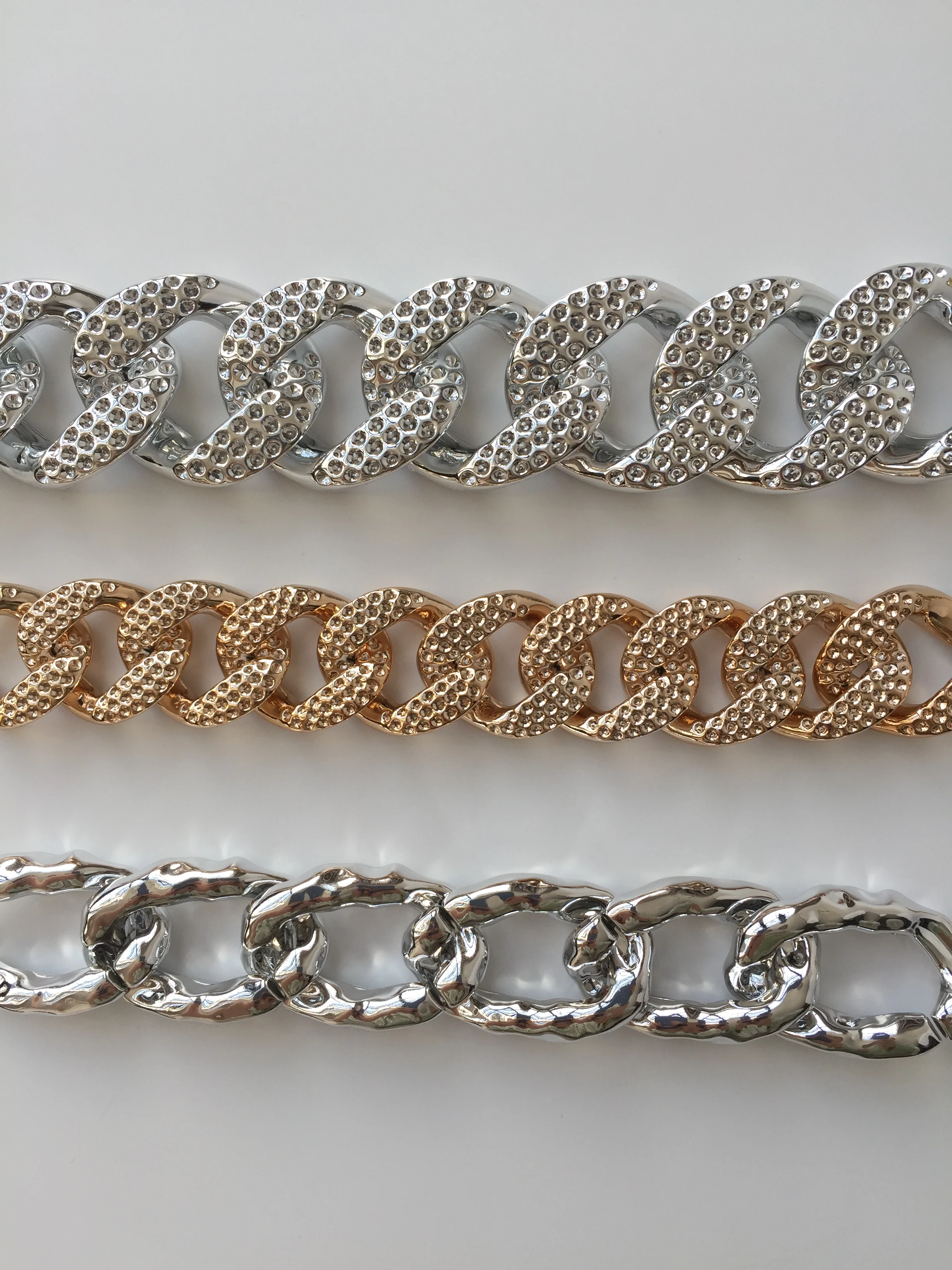  New Product Fashion Retro Handbag Accessories Recycled Material Acrylic Resin Chains