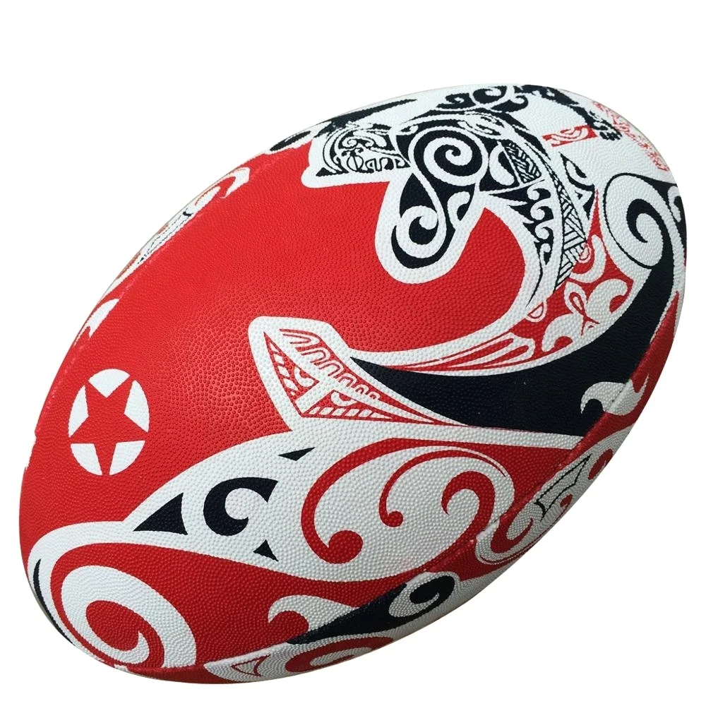 Custom Rugby Ball Top Premium Match With Long Lasting Grip And Super Bladder For Professional Use Sale For Factory Price