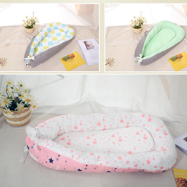 Natucare BSCI muslin baby nest newborn nest lounger sleeping