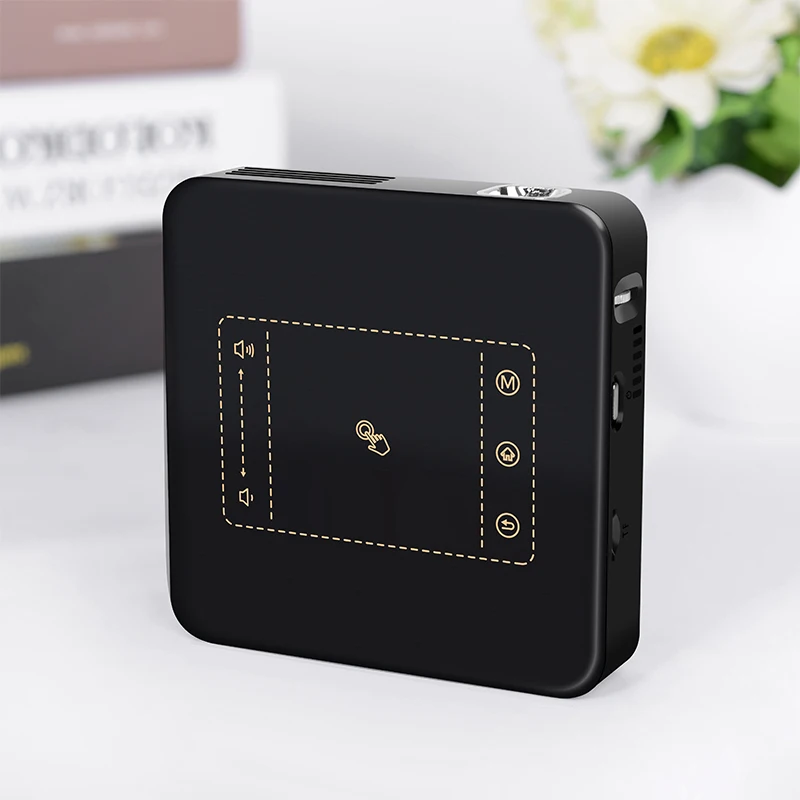DLP series DL-S10 Mini Portable Projector 2G 16G Super Mini Smart Portable Projector  Fits In Pocket Android 7.1 Built In Batter