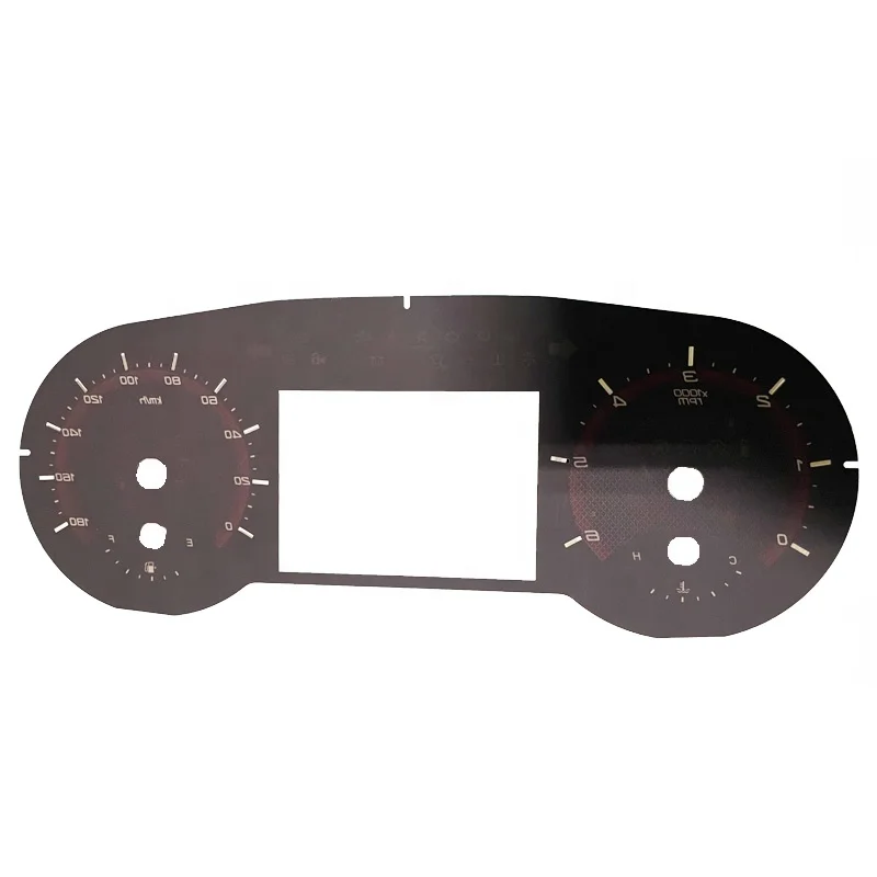 Manufacturer Cuotomize Good Light Transmission Car Dial Instrument Cluster Gauge Faceplate