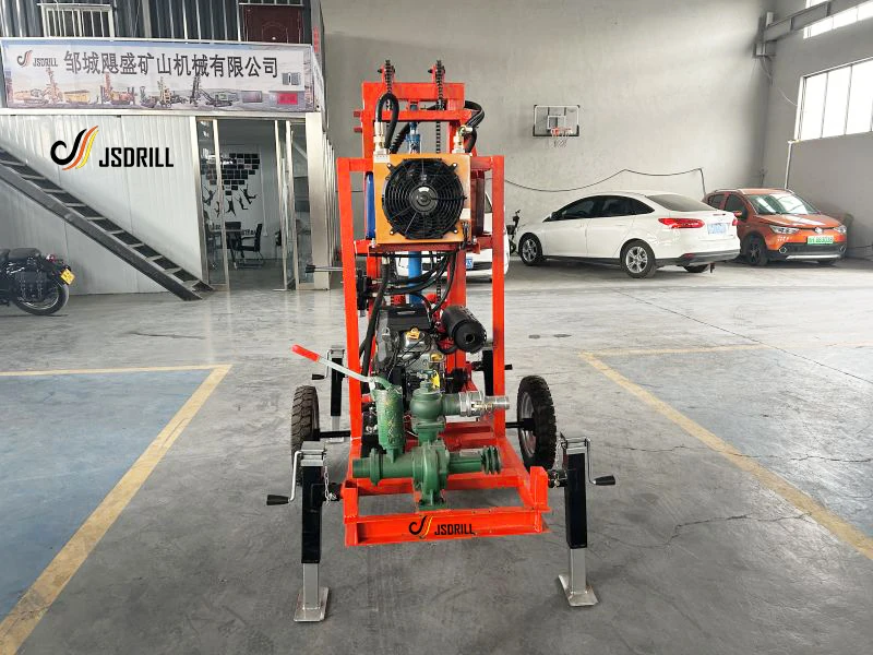 150m depth gasoline engine water well drilling rig machine custom pump machine water well rock drill 50-300mm