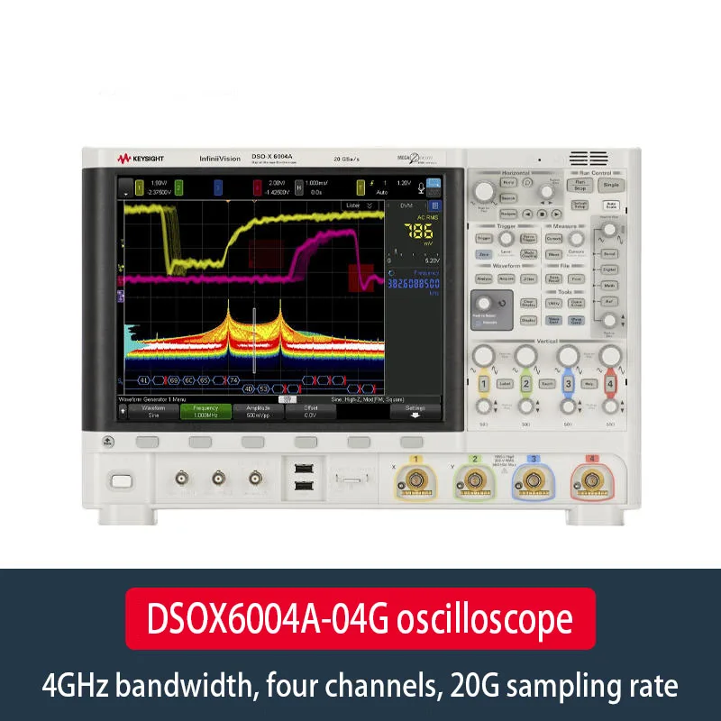 Keysight  Bandwidth 4GHz  4 analog channels  20G sampling rate  DSOX6004A 04G oscilloscope