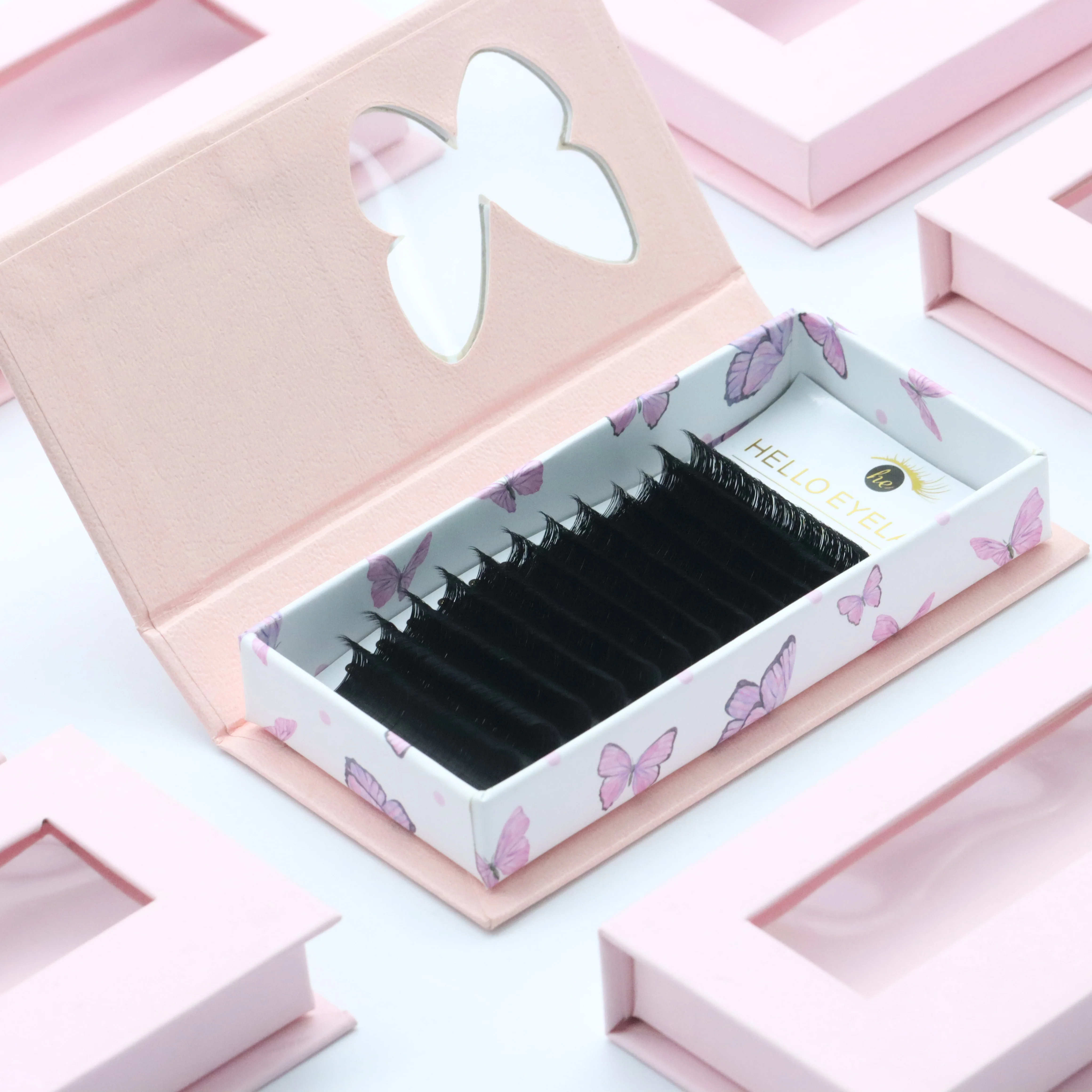 Мягкие бархатные поддоны для ресниц 0 05 матовые темные черные объемные ресницы наращивания кашемировые