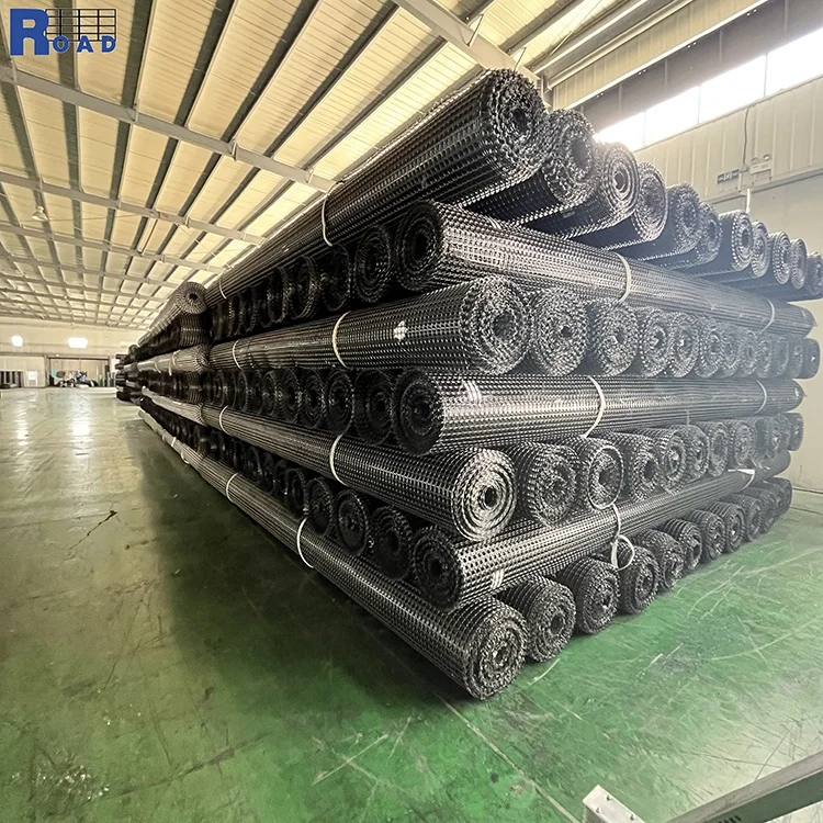 Дорожное строительство Двухосная полипропиленовая георешетка 20kn 30KN 40kn усиленная геосетка оптовая цена