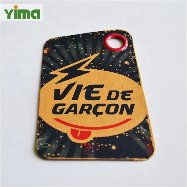 Best clothing label maker offer different hang tag shapes 2024 fashion label made by craft China factory wholesale
