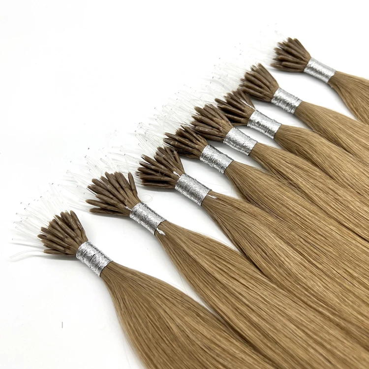 Hot Selling 100% Virgin Human Hair Thick End Full Cuticle Plastic Stick Tip Hair Extensions