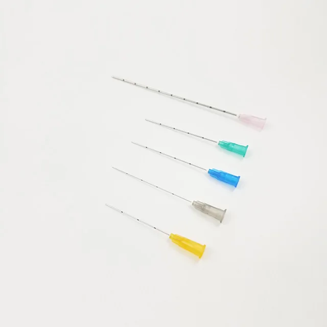 High Quality Disposable Needle For HA Dermal Filler Injection CE Marked 18G-27G Micro Cannula Blunt Type