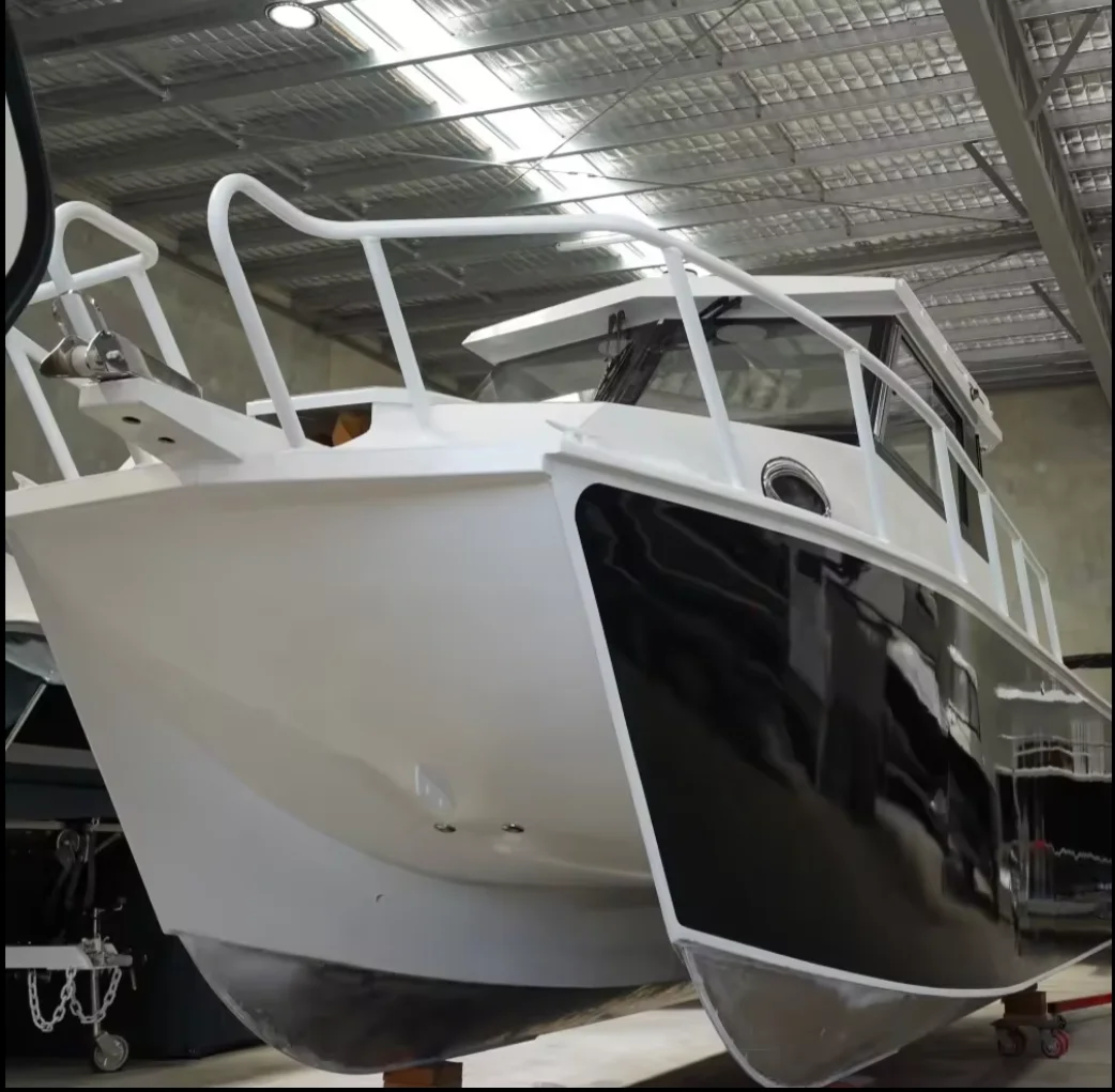 Poseidon  29ft 8.8m aluminum catamaran cruising yacht cabin fishing boat for sale