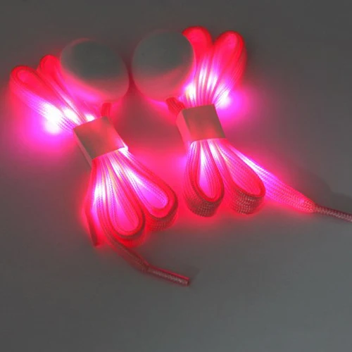 Hot selling LED Glowing Fashion Luminous Led Shoe Laces Led Shoelaces Flat Glow Multi Colors Shoelaces