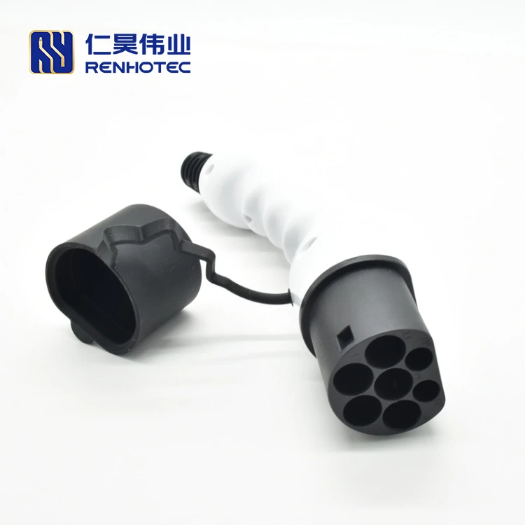 
 Тип 2 EV разъем Мужской Женский 3 фазы AC 16A 32A EV зарядное устройство IEC 62196 стандарт  