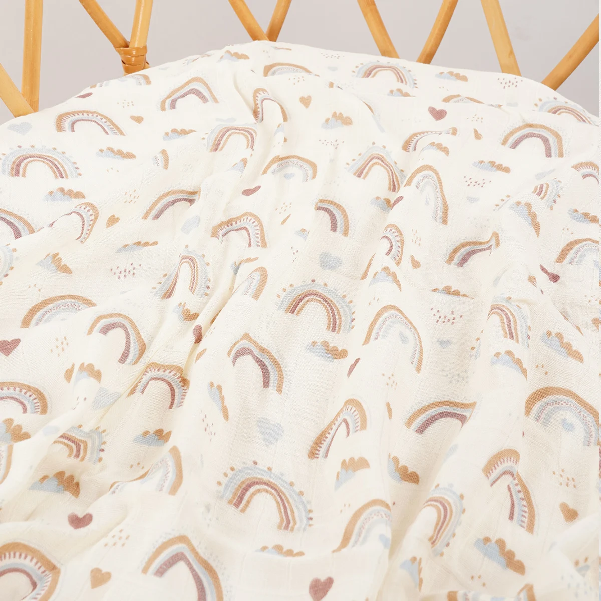 Младенческий муслиновый Пеленальный комфортный одеяло из органического трикотажного бамбукового хлопка с высококачественным мягким моющимся по разумной цене