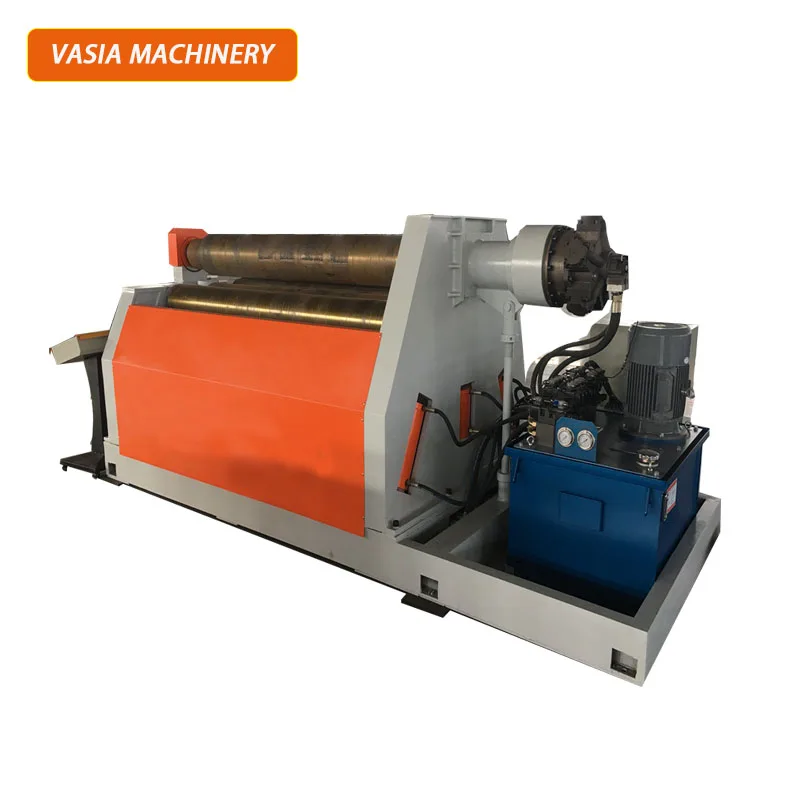 
4 rollers hydraulic rolling machine with automatic pre-bending with CE 
