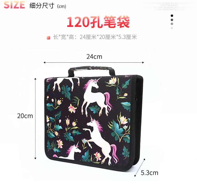 Large Capacity 120,150,168,216 slots Pencil pouch Holder Stationary cute pencil bag box pencil case for school