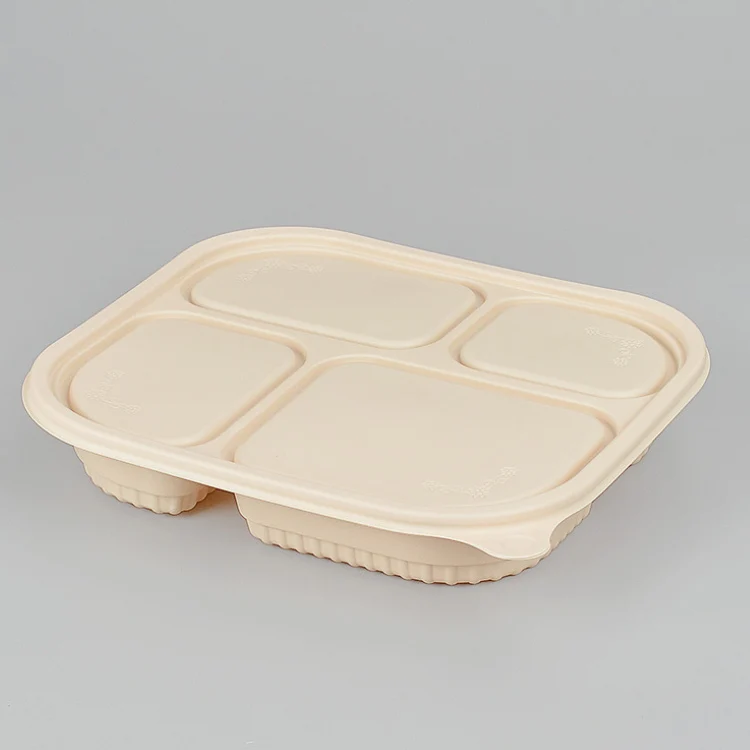 15% скидка, экологически чистый биоразлагаемый одноразовый Ланч-бокс из кукурузного крахмала Bento с 3 и 5 отделениями