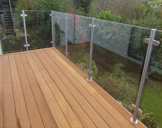 Hot Selling Good Quality Classic Design Semi frameless modern durable aluminium glass terrace railing designs