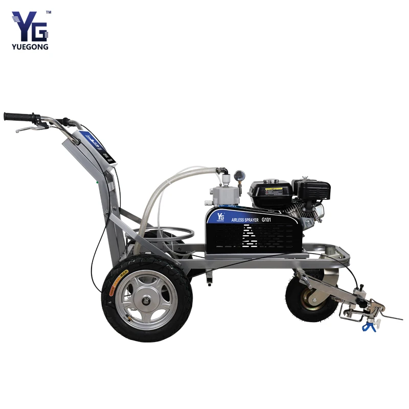 Factory Price Parking Lot Factory Floor Striping Line Pavement Cold Paint Road Marking Machine YG101