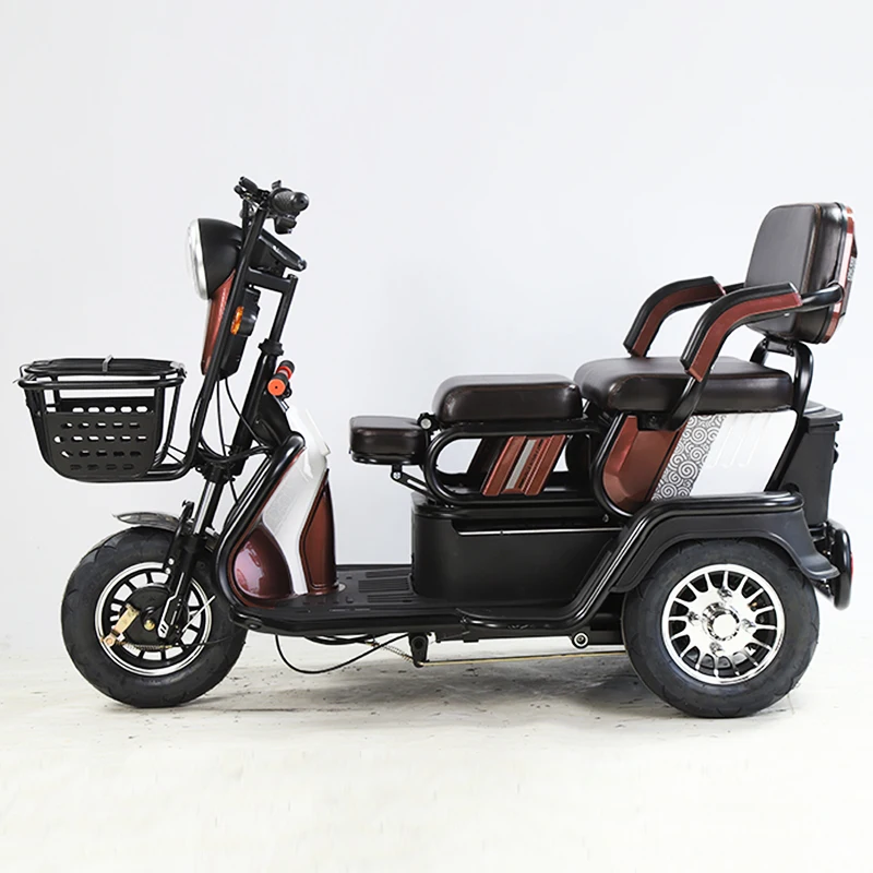CE approved hot sale 2 seat electric tricycle for elderly mobility scooter
