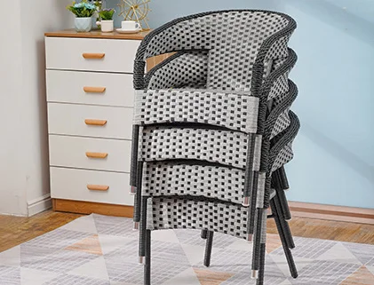 Nordic Leisure creative Patio Garden Outdoor Furniture Waterproof Set leisure Rattan outdoor tables