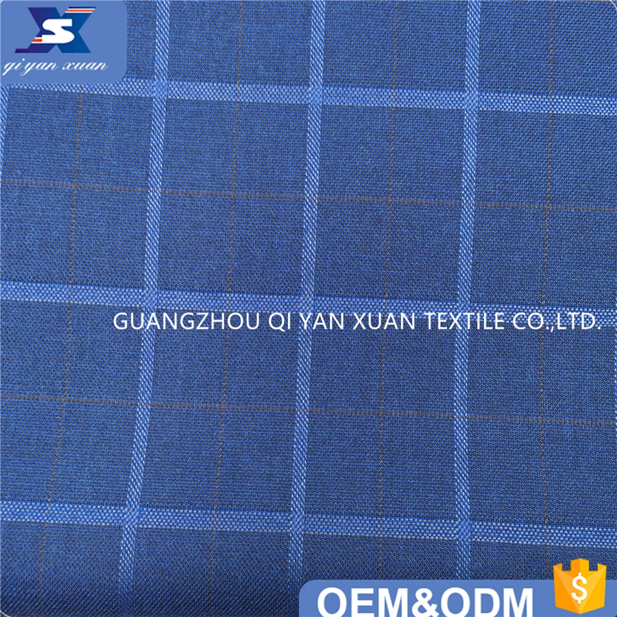 Новый полиэстер вискоза спандекс смешанный материал клетчатый дизайн подходит для мужского костюма Блейзер брюки одежда тканая ткань