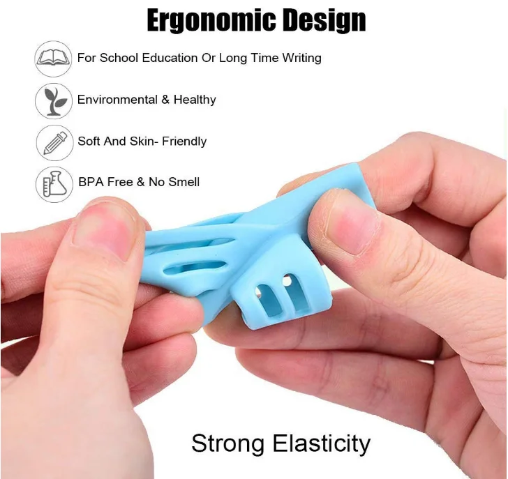 for Kids Learn Write Soft Silicone Candy Writing Aid Grips Trainer Posture Correction Universal Used Pencil Grip