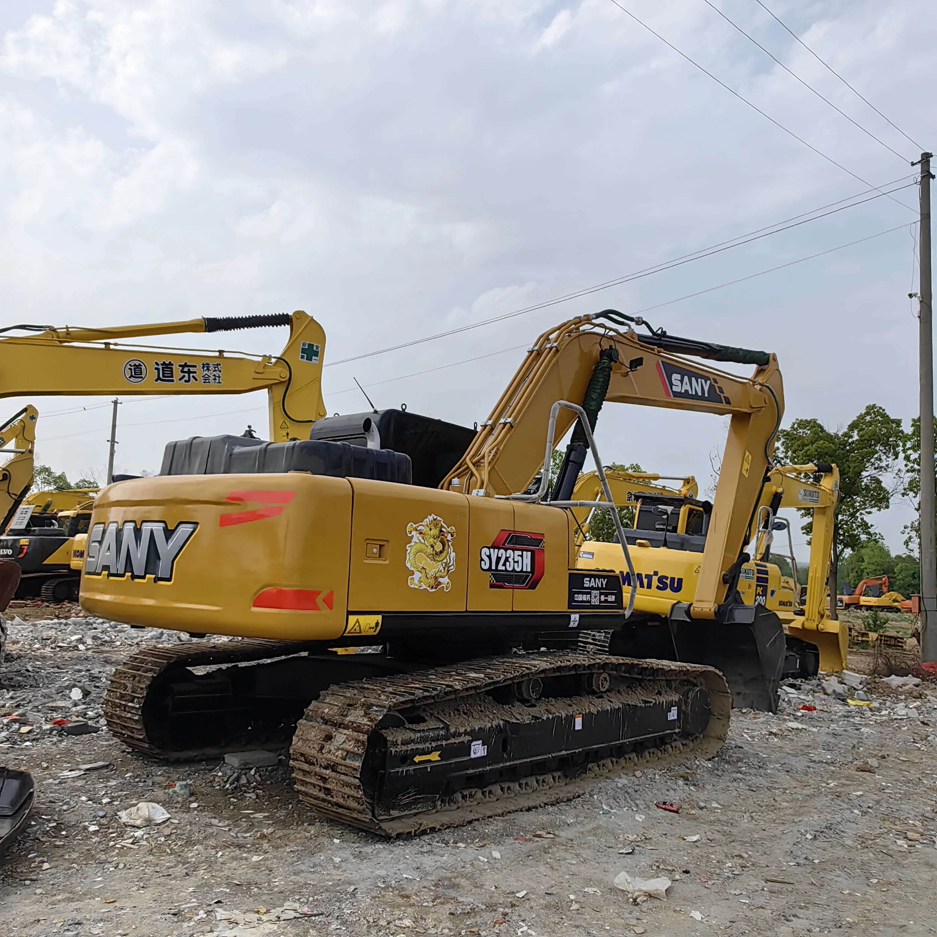 Cheap High Performance original Sany sy235h Second Hand sy235h Excavator Best Seller with Core Components Engine Pump Motor
