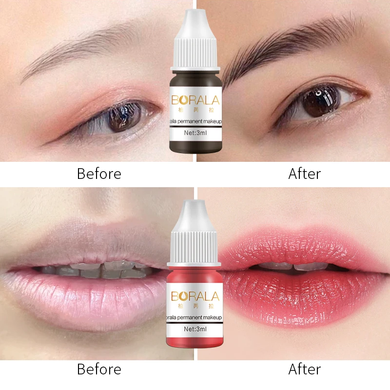 Makeup Pigment  Permanent Makeup Machine Liquid Pigment For Eyebrow Eyeliner Lip Micropigmentation