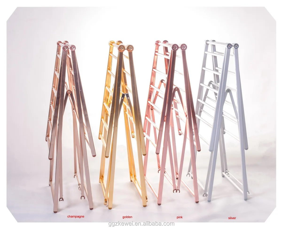 AL-7019-1.47  multi-functional high folding  aluminum  clothing rack towel stand