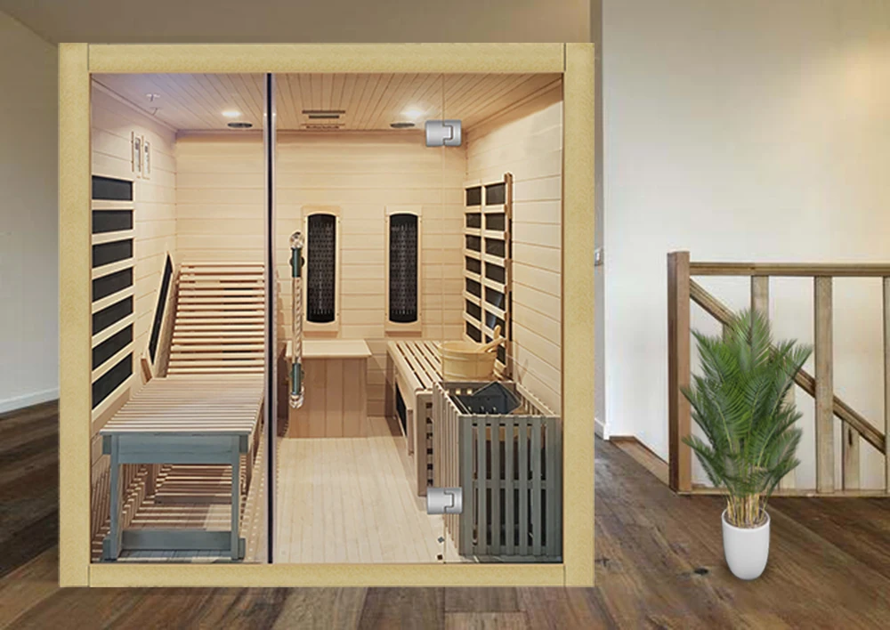 Hot sale high quality spa tubs sauna rooms  infrared and  steam sauna room