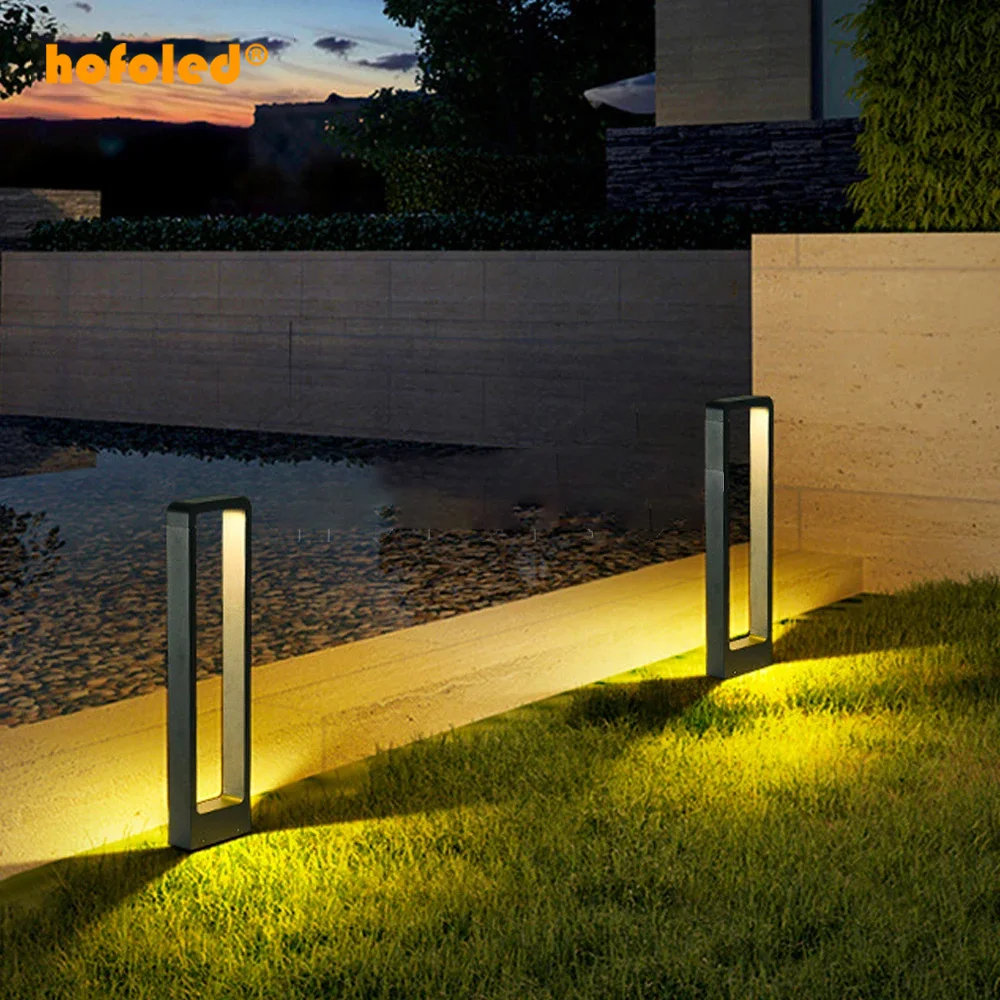 Modern waterproof Aluminum Landscape Lights Street Post Light Outdoor Garden Lawn Lamp