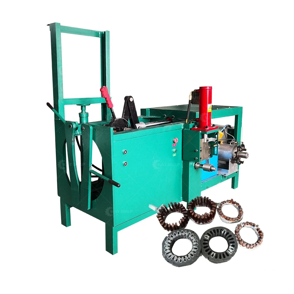 Metal Recycling Engines Scrap Used Motor Separating Machine Cutting Electric Motor Coil Machine