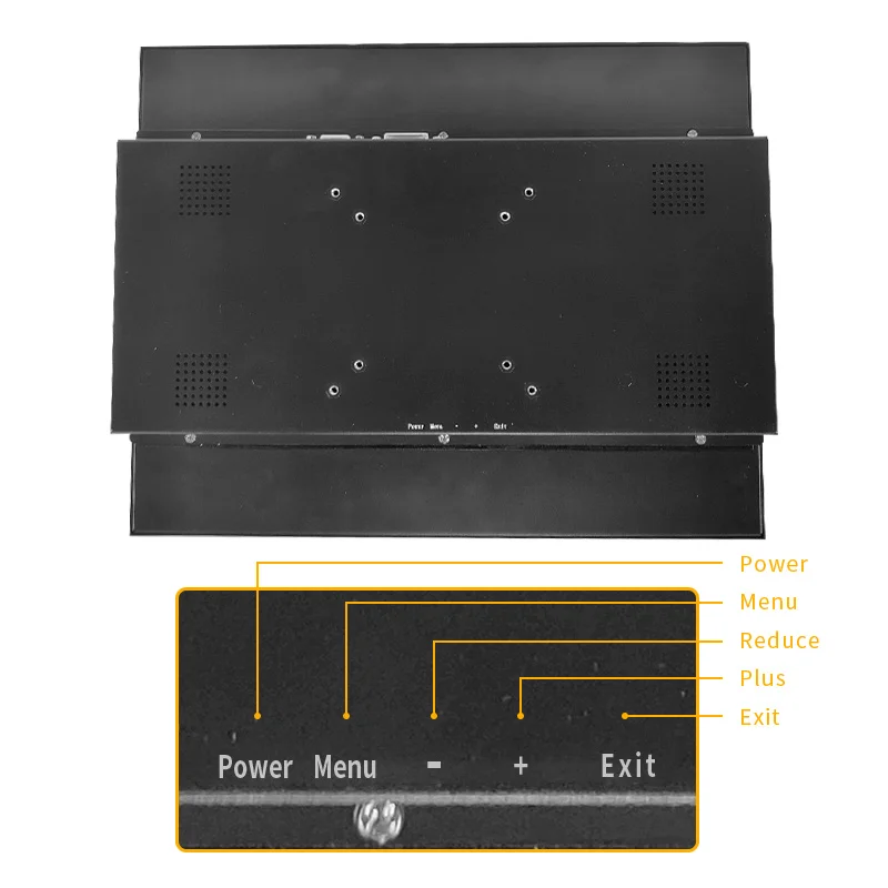15 дюймов 1024*768 tft ips емкостный сенсорный монитор SGCC DC 12v