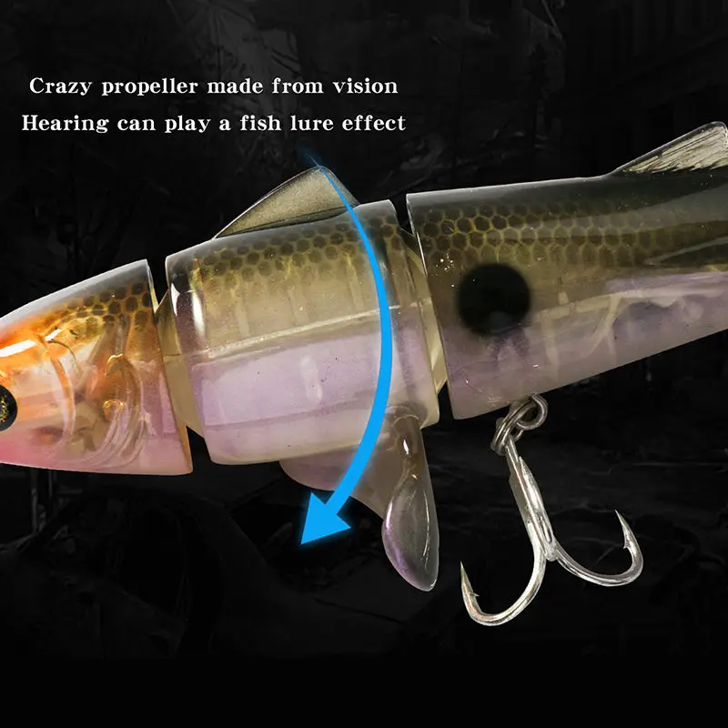 11cm 24g 10 Colors Artificial Hard Pencil Fishing Lure Propeller Lures Tractor Fishing Bait