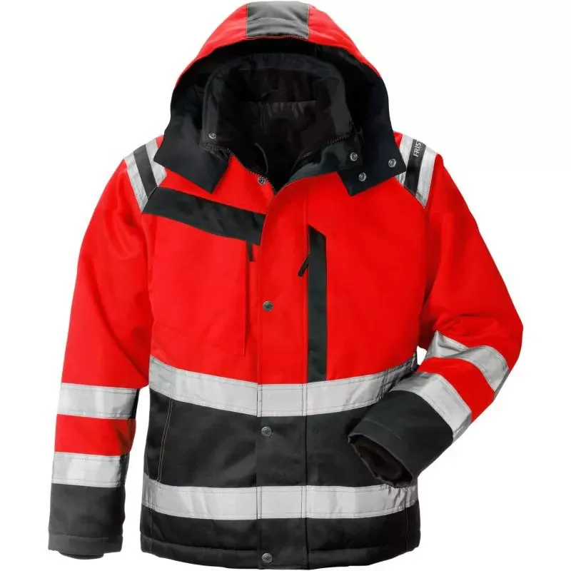 Winter Waterproof Windproof Thick Clothing Coat Mechanical Men Hi Vis Custom Construction Workwear Reflective Safety Work Jacket
