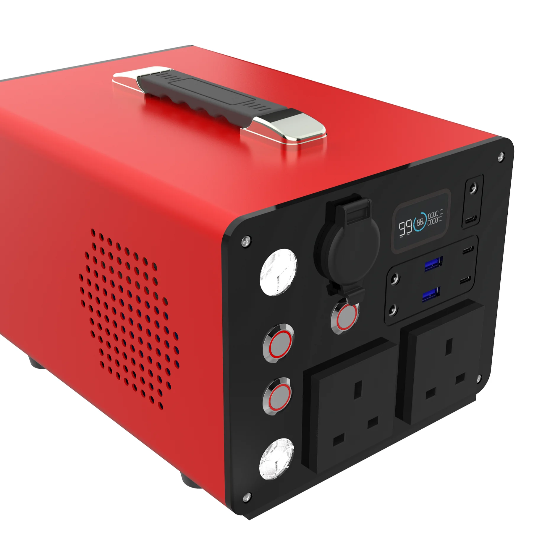 Outdoor power supply 110V 500W US standard AC port emergency power bank car jump starter AC 110V Dc 12V Output UPS