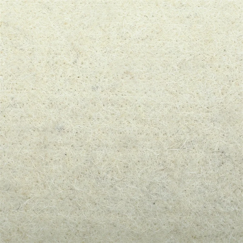 High quality customized thickness 5mm-25mm industrial needle soft 100% wool roll felt for anticollision wool ball for dryer