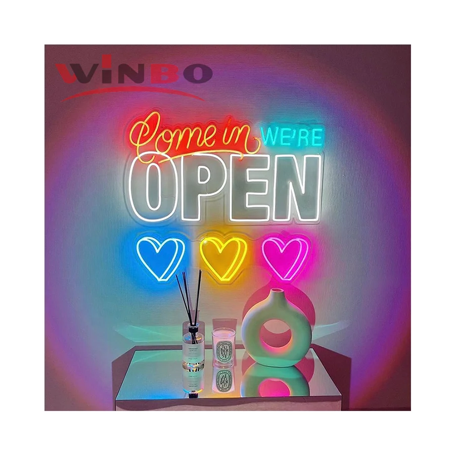 Winbo Wholesale Manufacturer Hot Donut Neon Sign 5v Colorful Food Acrylic Led