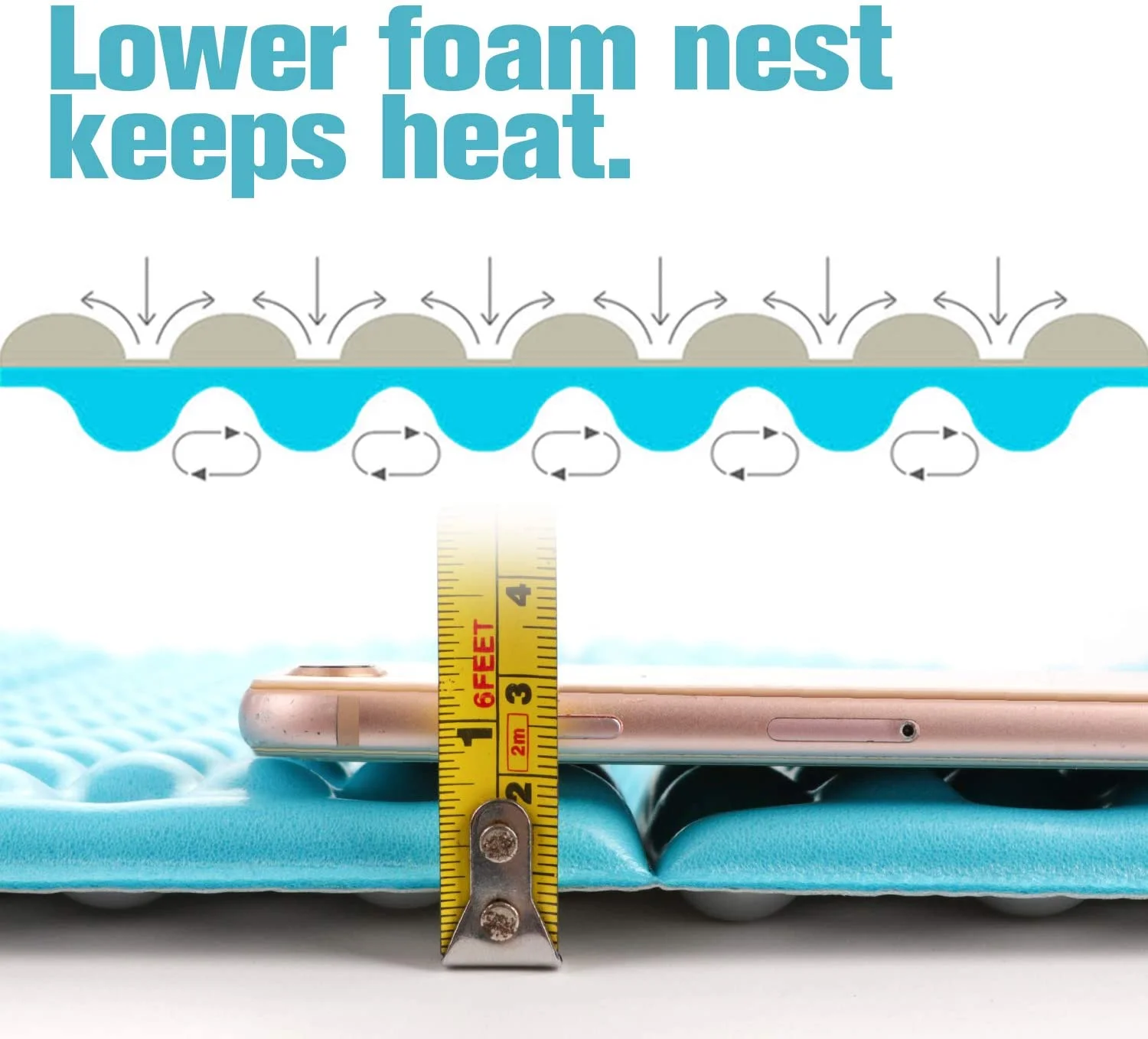 IXPE Foam Outdoor Foldable Beach Mat Camp Blanket