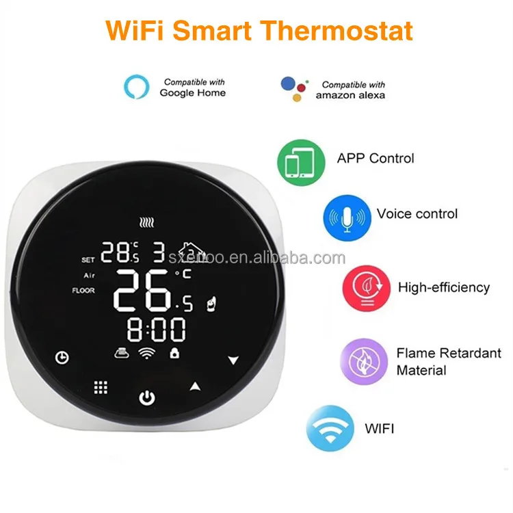 programmable smart home opentherm wireless thermostat wifi 16A
